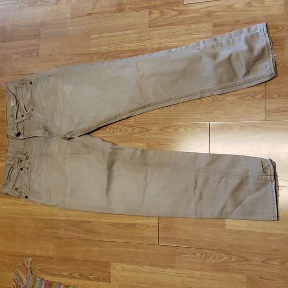 AEO tan 32x30 slim cut jeans - Picture 1 of 4